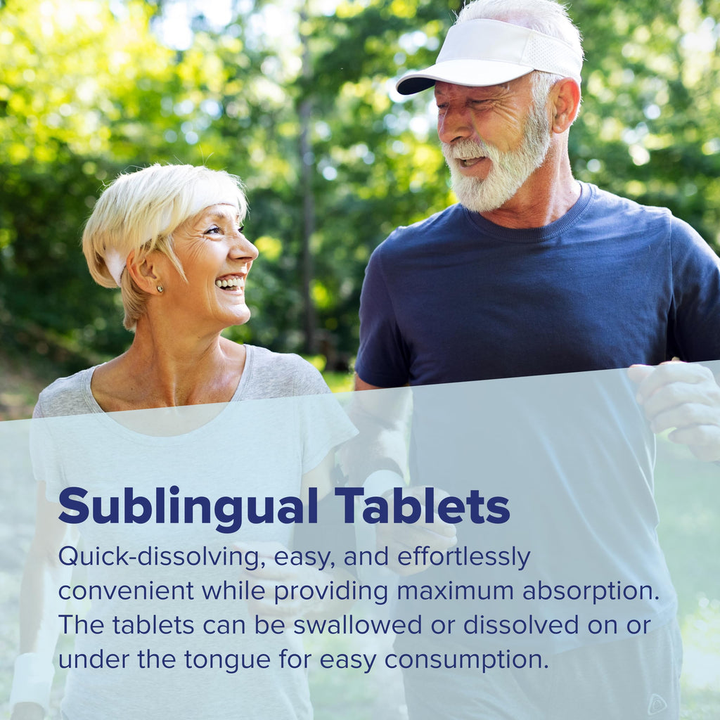 Superior Source No Shot Vitamin B12 Methylcobalamin 2,500 mcg, Quick Dissolve MicroLingual Tablets, 90 Count, Active Form of B12, Supports Energy Production, Nervous System Support, Non-GMO