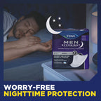Tena Men Overnight Incontinence Protective Guard, Bladder Control, Discrete, Overnight Absorbency, 30 Count