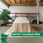EZ Drop Painter's Large Canvas Fabric Drop Cloth for Painting (12 ft. x 15 ft.)