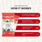 Lava Gel Flame-Free Catering Heat Pads & Buffet Kits – Sustainable Natural Mineral Food Warming Solution for Full & Half Pans (Party Kit/Pack of 8)