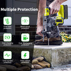Moticett Upgraded 3.6Ah Replacement for Ryobi 18V Battery (2-Pack) with Charger Compatible with Ryobi 18V ONE+ Battery 3.6Ah P108 P102 P103 P104 P105 P107 P109 P122 Cordless Tool & Charger