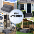 Hot Tub Steps, Outdoor Spa Steps with Storage, Non-Slip & Sturdy Hot Tub Stairs, 36 Inches Long