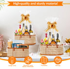 Orchidleaf 2 Set Baskets for Gifts Empty, Woven Bamboo gift baskets empty