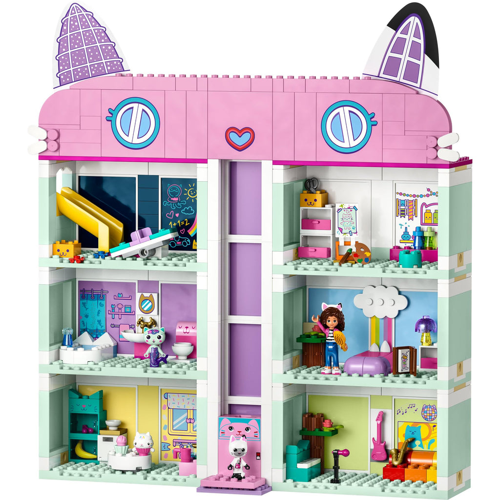 Lego La Maison Magique de Gabby 10788 Building Toy 4 Storey Dollhouse Figurines Gabby, Pandy Paws, Navy, P'tichou & Accessories Birthday Gift for Girls from 4 Years