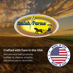 Amish Farms Pure Moisturizing Fragrance Free Bars with Coconut Oil & Shea Butter for Sensitive Skin - Made in USA | Women & Mens Face - Body Bar for Shower | NatureClean | 5oz Ea (5 Bars)