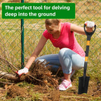 Spade Shovel,Transplanting Spade，Drain Spade,Spade Shovels for Digging,Sharp Shooter Shovel or Spade, D-Grip,Fiberglass Handle Heavy Duty (Drain Spade)