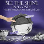 Blitz Silver Shine Polish Liquid Silver Polish for Sterling and Silverplate Jewelry, Dishes, Flatware, Fixtures, & Decor Non-Toxic, Non-Abrasive, & Planet Friendly Made in The USA 8oz Pack of 2