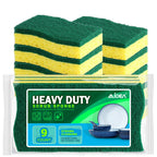 AIDEA Sponges Kitchen, 9Count, Dish Sponges, Heavy-Duty Sponge for Non-Coated Cookware, Scrubbing Power for Tough Messes, Cleaning Sponge for Kitchen, Bathroom, Household