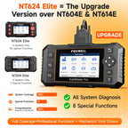 2026 FOXWELL NT624 Elite OBD2 Scanner Upgraded from NT614Elite & NT604Elite Code Reader, All-System OBD2 Scan Tool, 8 Advanced Reset Functions, AutoVIN, Live Data, Lifetime WiFi Free Updates