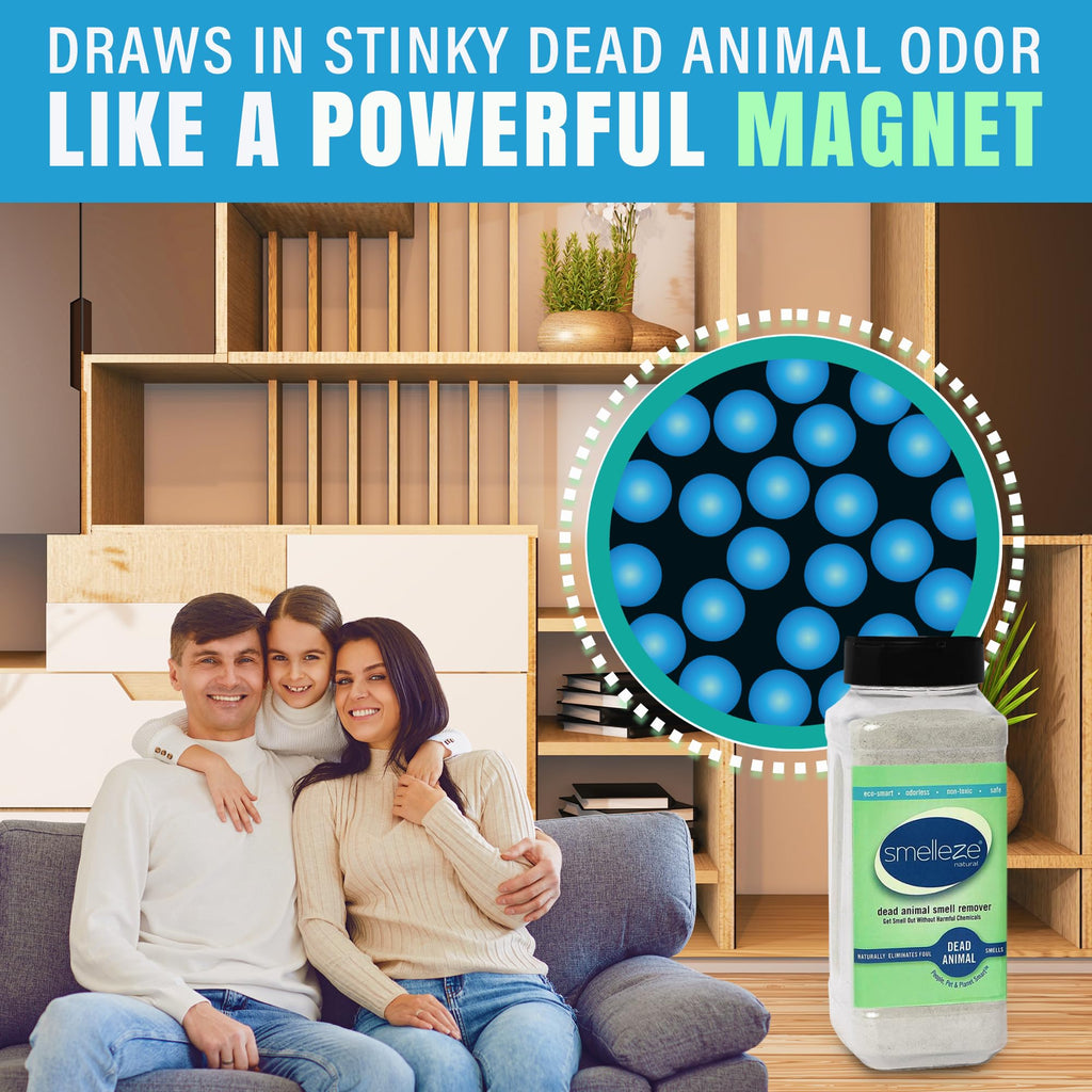 SMELLEZE Natural Dead Animal Odor Removal Powder - 2 lb. Bottle