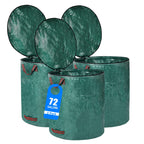 Pilntons 3 Pack 72 Gallons Reusable Yard Waste Bags with Lid