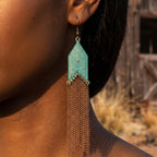Western Jewelry for Women, Boho Dangle Chain Earrings