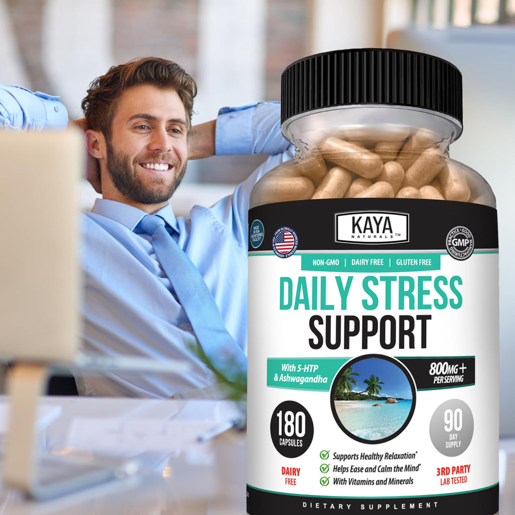 Kaya Naturals - Natural Herbal Support Vitamin Supplement are Designed to Help You find Balance and Relaxation in Your Daily Routine - Vitamin Supplement - 180 Capsules
