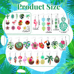 Nosiny 36 Pairs Tropical Summer Earrings Bulk for Women Vacation, Classic