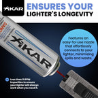 XIKAR PUROFINE Premium Butane Fuel Refill (400ml) 0 Impurities - Ultra Refined, Food Grade, Culinary Butane Refill for Torch & Lighter - Jet Flame Lighter Fuel & Kitchen Torch Refills (4 Pack/8oz)