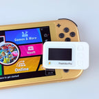 Flashiibo Pro NFC Emulator, NFC Tag Emulator, 3000+ Saves, Unlimited Rewrite, Auto UID Regen, Rechargeable Battery , 1.4" OLED Screen, Compatible with 50+ Games on Switch 1 & 2 (White)