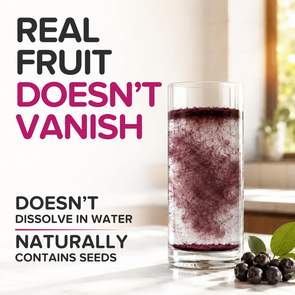 Natural Aronia Berry Powder - Black Chokeberry Superfood High in Anthocyanins & Polyphenols - Supports Immune System - Raw Chokeberries Superfood - Aronia Berries - Vegan, Gluten-Free - 1lb