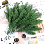 Hananona Artificial Pine Branches, 50 Pcs Christmas Greenery Stems