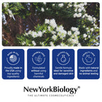 New York Biology Tea Tree Mint Body Wash for Men and Women - Moisturizing Body Wash Helps Soothe the Skin - Refreshing and Hydrating Cleanser for Body and Feet - 16.9 Fl Oz (Pack of 2)