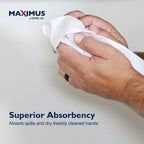 Maximus X0907 Recycled Paper Towels with Superior Absorbency, 10" Commercial Paper Towels Rolls Suitable for Office, Restaurant, and Healthcare Facilities, 6 Rolls Per Case