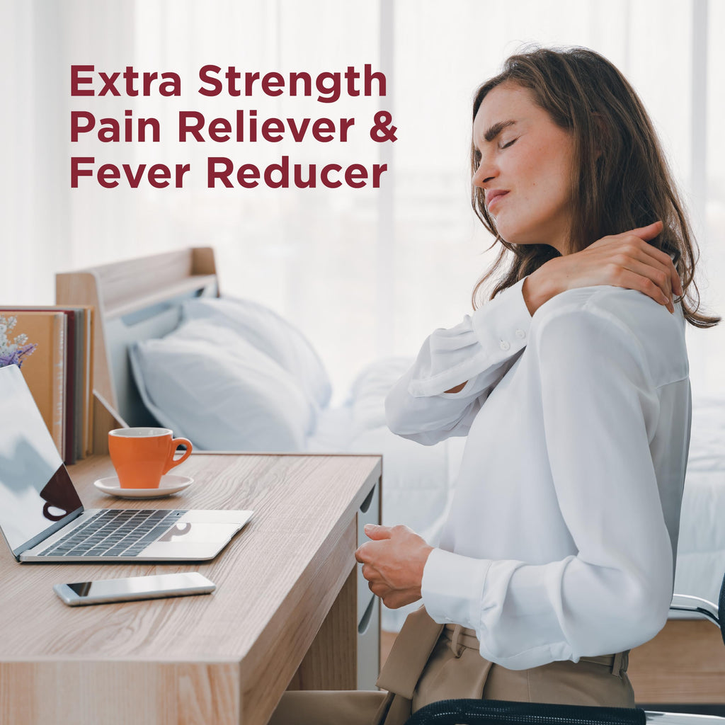 Amazon Basic Care Extra Strength Pain Relief, Acetaminophen Caplets, 500 mg, 200 Count