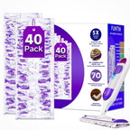 Funtin Power Mop Pads for Swiffer PowerMop, Unscented Disposable Mop Refills, Thickened Multi-Surface Replacement Mopping Pad, Dry & Wet Use for Floor Cleaning (40 Packs)
