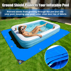 Protection Tarp for Inflatable Tanning Pool Lounger Float 102.3"x72.8" Adults Pool Floats Pad Rectangle Inflatable Pool Liner Pad for Sunbathing Water Bed Lounge Tanning Chair Thickened Mat