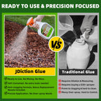 JDiction Rock Glue for Landscaping with Sprayer 27OZ - Ready to Use Mulch Adhesive, Landscape Glue Spray for Rocks, Pea Gravel, Stones, Weather Resistant Mulch Binder, Pets Safe, Lasts 2 Years
