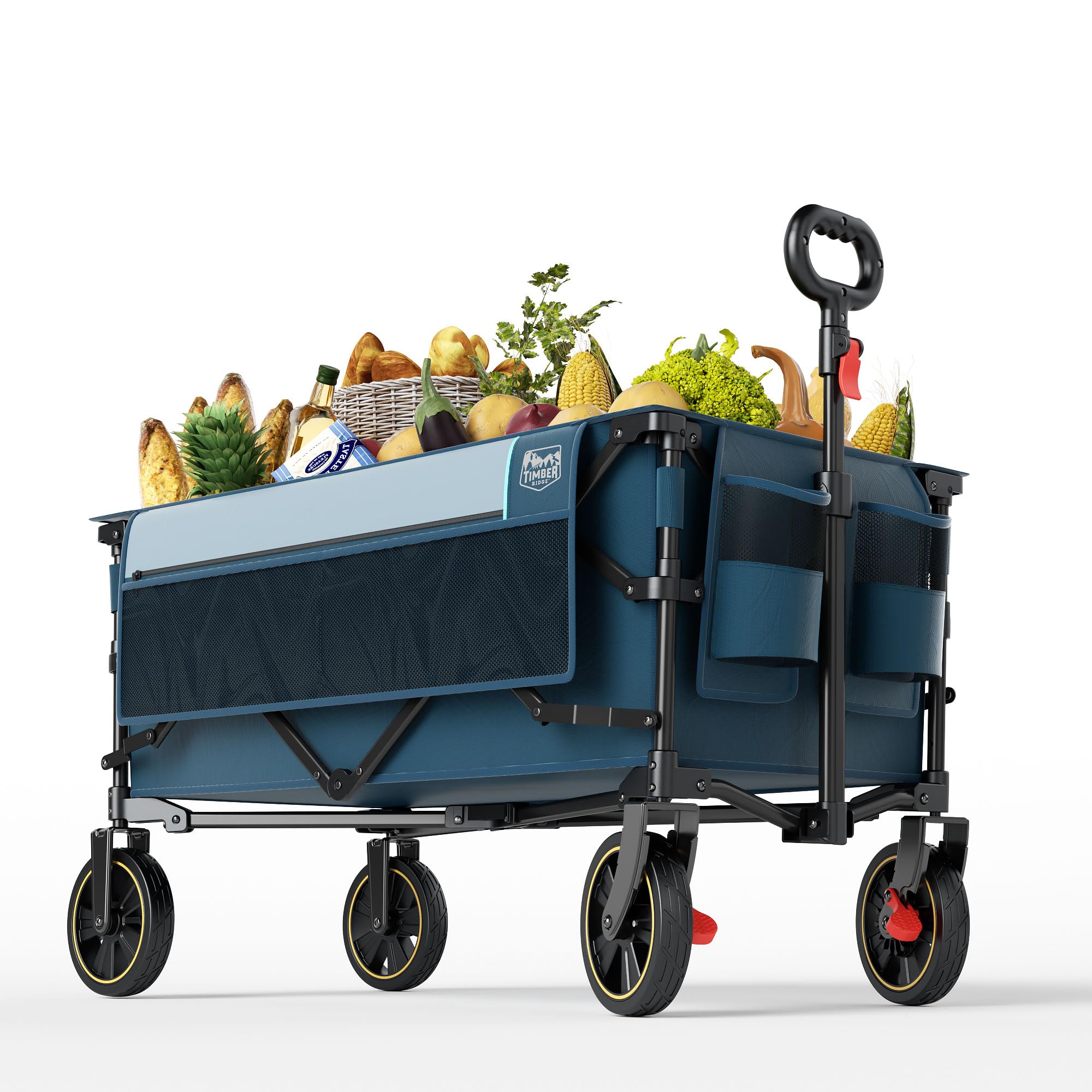 Timber Ridge Collapsible Wagon Cart with Brakes