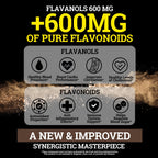 Black Forest High Flavanol Cocoa Powder (1200mg Flavanols & Flavonoids Supplements)10X More Flavanols (Epicatechin) Than Cocoa & 600mg of Epicatechin Supplement for Heart Health, Nitric Oxide & Energy
