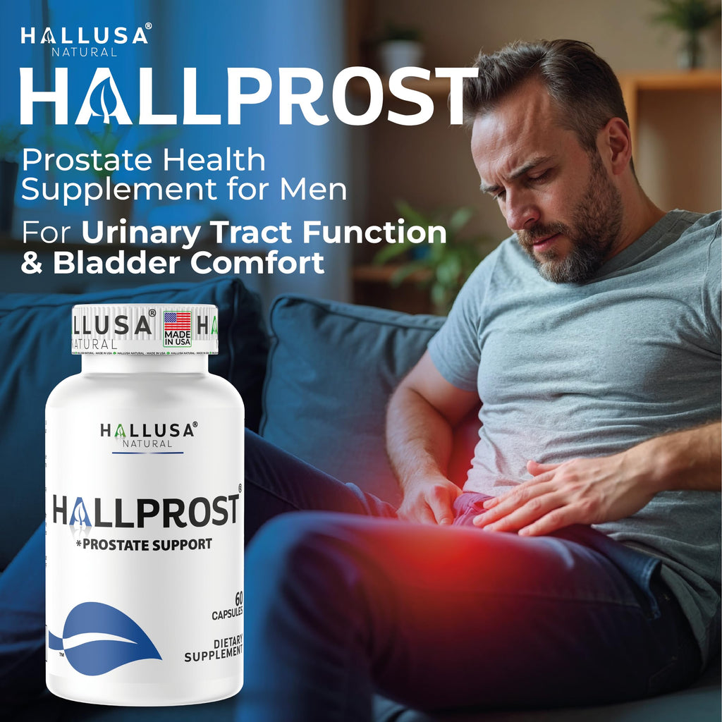 Hallusa Natural Próstata Inflamada - Prostatitis - Pastillas para la próstata - HALLPROST 60 CAPSULAS