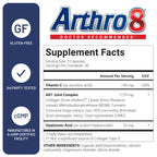 U.S. Doctors’ Clinical Arthro8 - Doctor-Formulated Joint Supplement + Hyaluronic Acid + Turmeric & Collagen for Flexibility, Mobility, & Strong Cartilage - 60 Capsules - 15/30-Day Supply
