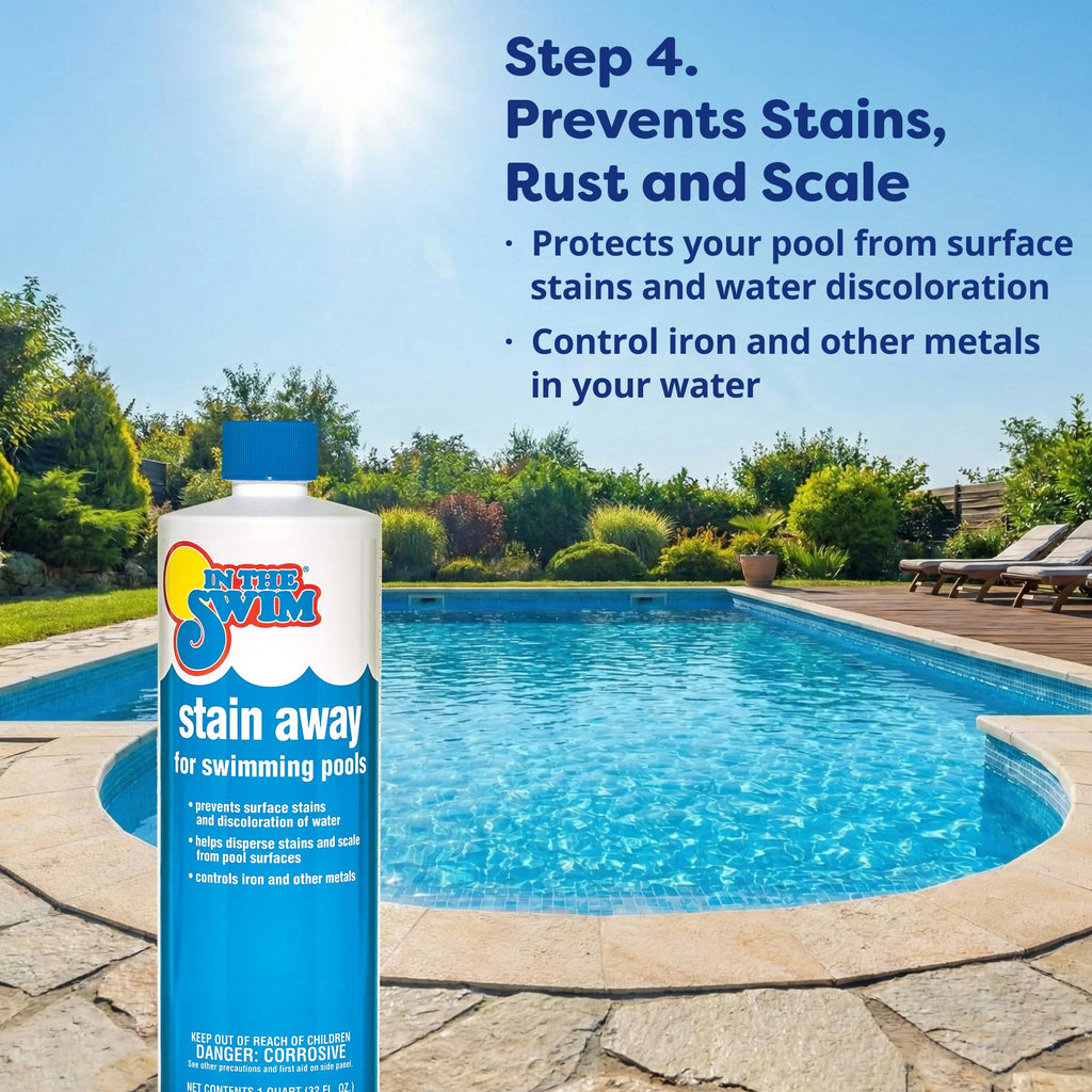 In The Swim Pool Basic Opening Chemical Start Up Kit - Above Ground and In-Ground Swimming Pools - Up to 7,500