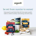 Organifi Sunrise to Sunset Power Box (9.5 Oz. Each) - Organic Superfood Powder - Green Juice, Red Juice, Golden Milk- 30-Day Supply - Vegan