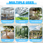 14 Pack Polycarbonate Greenhouse Panels, 4' x 2' x 0.24" Twin-Wall Panels