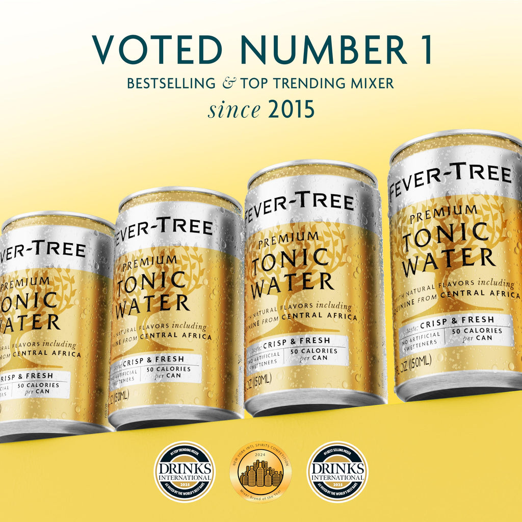 Fever-Tree Tonic Water Mixer, Real Quinine, 24 Pack, 5.1 Fl Oz Cans
