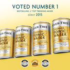Fever-Tree Tonic Water Mixer, Real Quinine, 24 Pack, 5.1 Fl Oz Cans