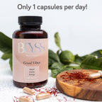 BLYSS Nutrition Saffron Supplements – Saffron Extract Pills for Women – Support Mood, Energy Boost, PMS, Mental Clarity & Metabolism - Non-GMO, Gluten Free, 60 Vegan Capsules
