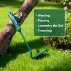 Owlett Japanese Weeding Sickle, Garden Hand Hoe Sickle Hoe with Ergonomic Rubber Handle, High-Hardness Carbon Steel Manual Weeder Tool for Weeding Cultivating Trenching Soil Loosening