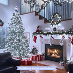 JMEXSUSS 250 LED White Christmas Lights Outdoor, String Lights Plug in