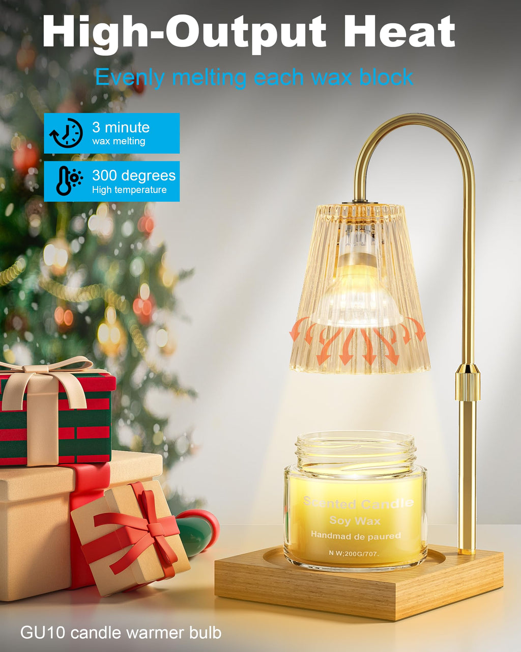 SerBion GU10 25 Watt Halogen Light Bulbs for Lava Lamp and Wax Warmer, 120V Dimmable, 6-Pack