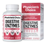 Physician's CHOICE Digestive Enzymes for Bloating & Digestion - 16 Enzymes with Organic Prebiotics & Probiotics for Gut & Digestive Health - Meal Time Discomfort Relief - Dual Action Support - 60 CT