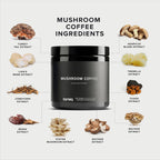 Mushroom Coffee – Functional Coffee with 10-Mushroom Full-Spectrum Blend – Real Arabica Instant Coffee – North American Grown Mushrooms – Third-Party Tested