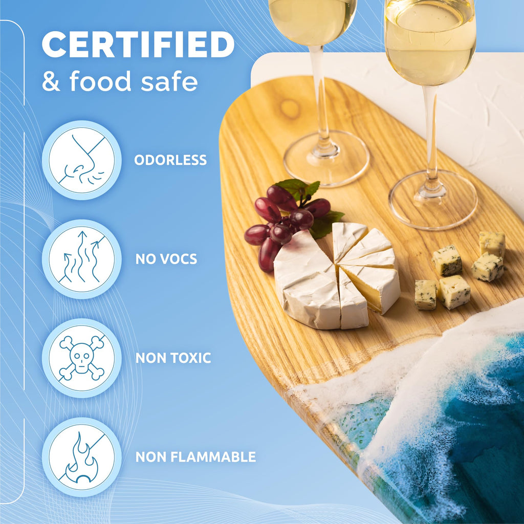 Craft Resin Crystal Clear Epoxy Resin Kit - Food Safe, UV Resistant - 16L