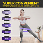 Tribe Lifting Fabric Resistance Bands for Glutes & Legs | 5 Fabric Workout Bands Set | Thick Booty Bands for Squats, Lunges, Hip Training, Physical Therapy & Home Workouts