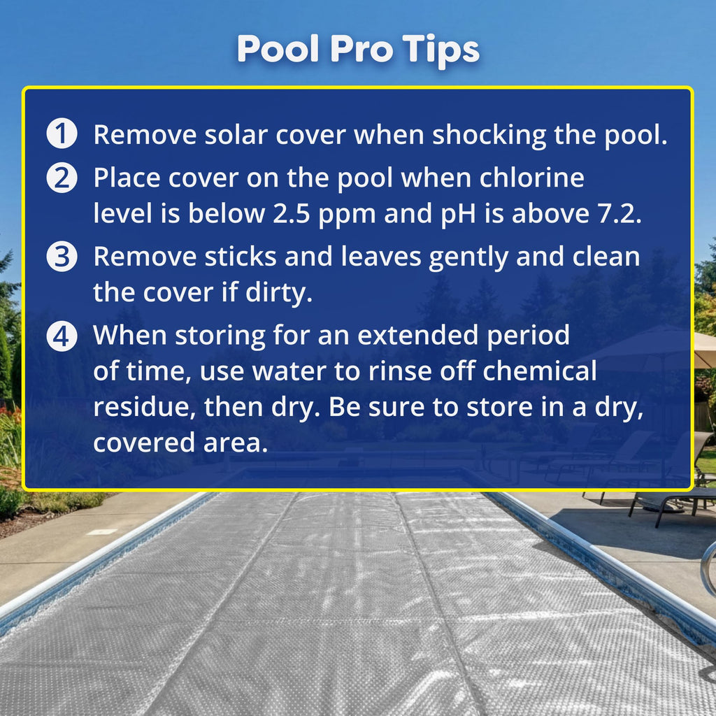 In The Swim 18' Ultra Silver Round Solar Pool Cover 16 Mil for Solar Heating Above Ground Pools and Inground Pools