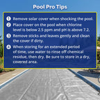In The Swim 12' x 24' Ultra Silver Rectangle Solar Pool Cover 16 Mil for Solar Heating Above Ground Pools and Inground Pools