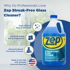 Zep Streak-Free Glass Cleaner - 1 Gallon - (Case of 2)