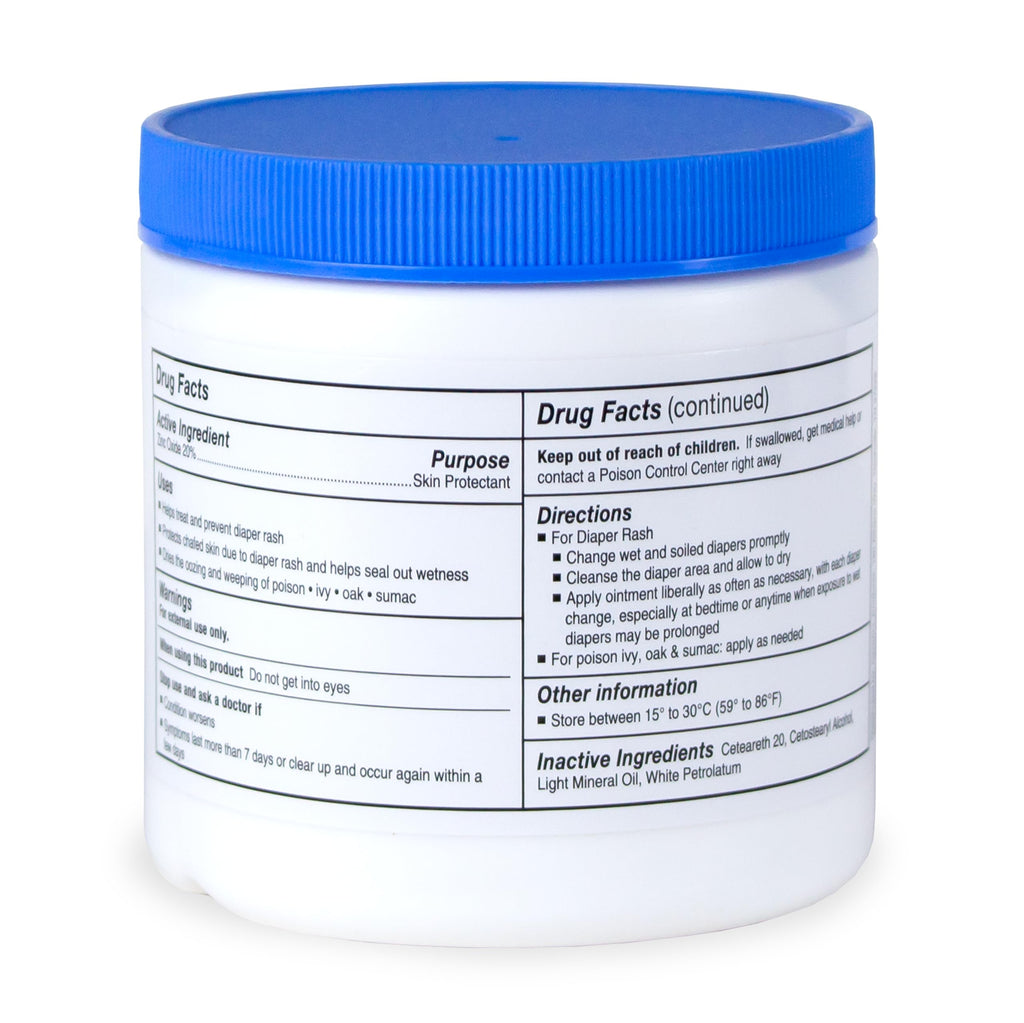 CareAll Zinc Oxide 20% Skin Protectant Barrier Ointment 15 oz., Provides Relief, Prevention and Treatment for Chafing due to Diaper Rash. Helps Seal Out Wetness. Non-Nano.