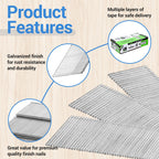 meite 15 Gauge Angled Finish Nails, 1-1/4-Inch 34 Degree Galvanized Finishing Nails for Nailer Guns - Perfect for Window Trim, Cabinet Building and Other DIY Projects (2,000 Counts)